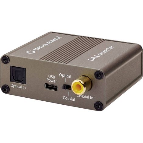 Oehlbach D1C6035 RCA / Coassiale / Toslink / USB-C® Audio Adattatore [2x Digital-Audio (coassiale), Digital-Audio (otti (1/3)