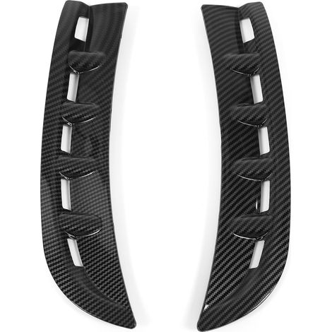 1 paire de protecteurs de répartiteur de pare-chocs avant gauche et droit de remplacement pour Benz CLS‑Class C257 AMG‑Line Style fibre de carbone. (1/5)