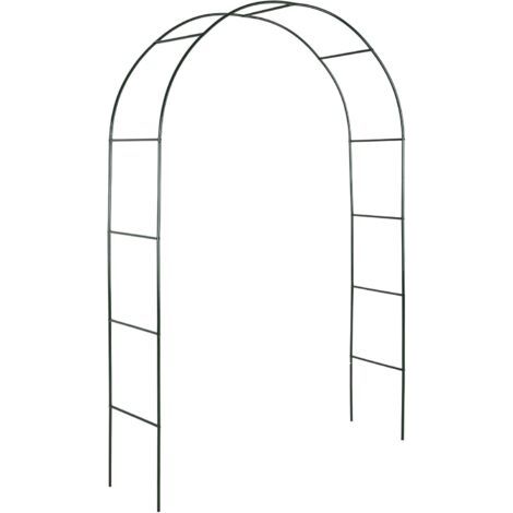 SABIR Arche de Jardin, Support pour Plantes grimpantes Arche à rosiers Tuteur Décoration extérieure, 240x140x37cm (1/5)