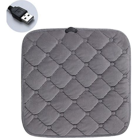 MINE Couverture chauffante pour voiture Tapis électrique doux électrique Couverture de Noël Couverture de voyage pour voiture 3 réglages de chaleur avec minuterie de 1 heure Gris B (1/3)