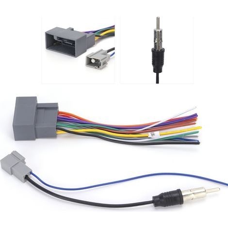 Stereo-Radio-Kabelsatz + Antennenadapter für Honda Fit/City/Greiz – kompatibel