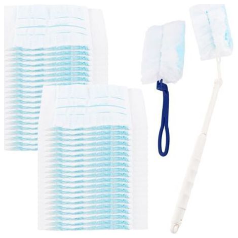 40 Pieces for Swiffer Duster Refill Kit, Duster Refills with 2 Handles, Dusting Tool, Unscented, Dusting Kit for Cleaning Dirt, Hair (1/5)