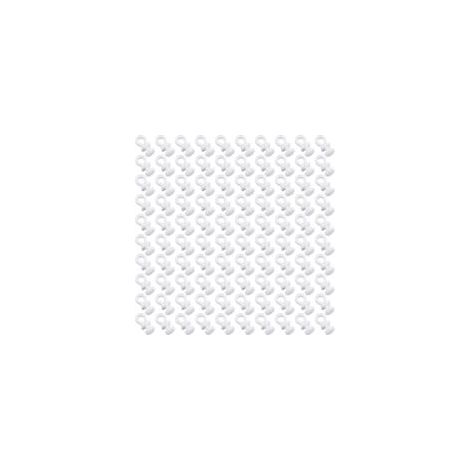 100 Pcs Crochets à Rideaux en Plastique, Glisseurs pour Rail, Crochet de Tringle pour Rideaux de Porte et de Douche (1/5)