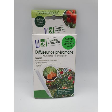 M2I BIOCONTROL - Recharge phéromone mouche de l'olive - Diffusion 3 mois - Solution biologique - Voir photos (1/4)