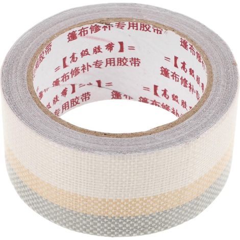 Ruban Adhésif pour Tente Imperméable Haute Adhérence en PE Blanc et Résistance la Déformation de Réparation pour Réparation de Bâche et Auvent en Extérieur (1/5)