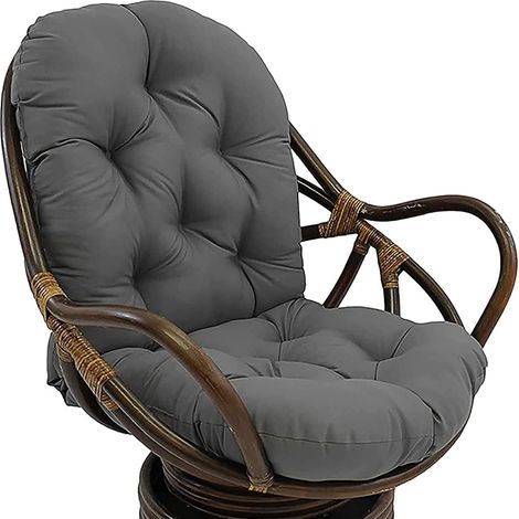 Rocking Chair Cushion 120 x 60cm - Swivel Rocking Chair Cushions with Ties, Washable Reclining Rattan Rocking Chair Cushions, A9 (1/5)