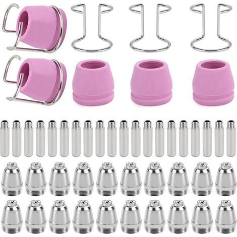 Parkside SG-55 AG-60 WSD-60 Lot de 50 accessoires pour coupe-plasma, buse de découpe plasma, buse et électrode (1/4)