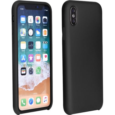 Silikon Case Soft Case Hülle Schale Cover Dezent Handyhülle Handyschale Schutz kompatibel mit Samsung Galaxy A41 (A415F) Schwarz