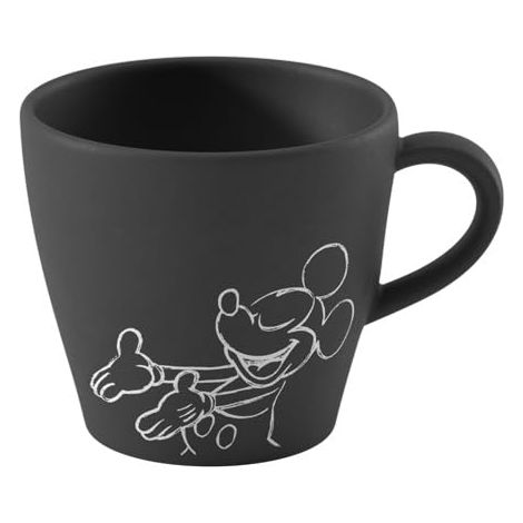 tasse à café, noir, résistant au lave-vaisselle/micro-ondes, look ardoise caractéristique avec décor à la craie (1/5)