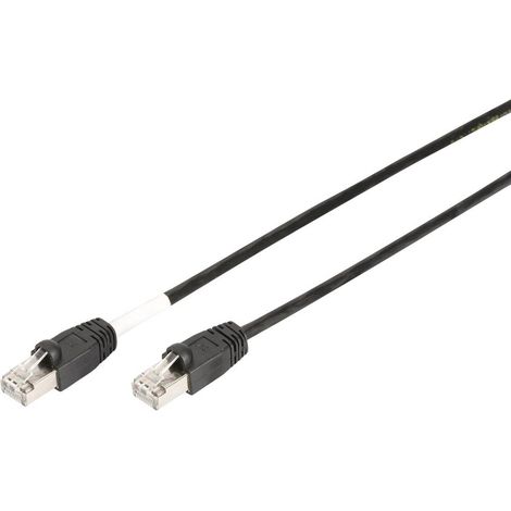 Digitus DK-1644-050/BL-OD RJ45 Câble réseau, câble patch CAT 6 S/FTP 5.00 m noir résistant aux UV, t (1/4)