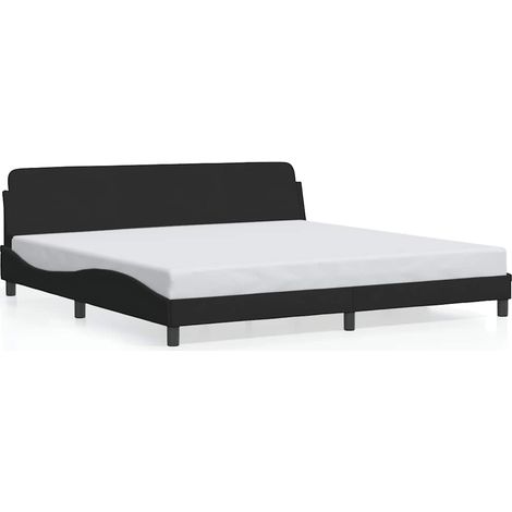 Maison Exclusive - Bettgestell "Dover" Schwarz 200x200 cm Samt (1/5)