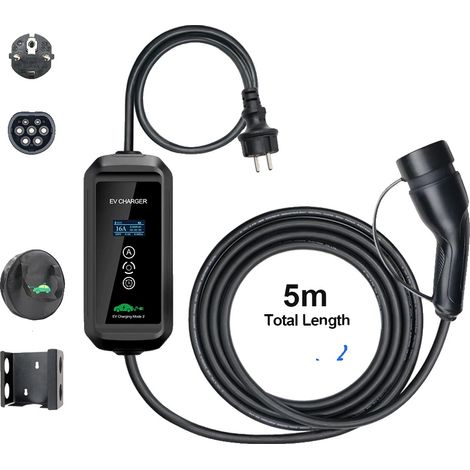 Chargeur EV Mobile, 3,6KW de puissance, 16A de courant (1/2)