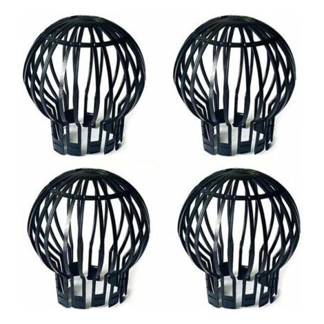 Lot de 4 protège-gouttières en plastique – Maintient les tuyaux de descente de gouttière à l'écart des blocages causés par les feuilles, la mousse, la boue, la boue, les balles et autres débris – Flex (1/5)