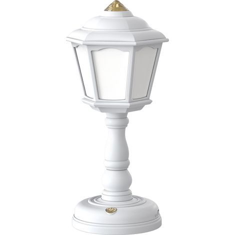 Lampe de Table rétro à LED, chargement USB, veilleuses tactiles à intensité réglable, Mini lampe de rue, lampe de chevet, décoration de chambre（blanc） (1/5)