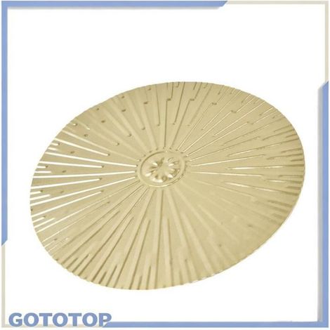 Médaillon Mural - Fer - Décoration Murale Moderne pour Salon Chambre Salle De Bain - 24,5 Cm - 1 Pièce (1/5)