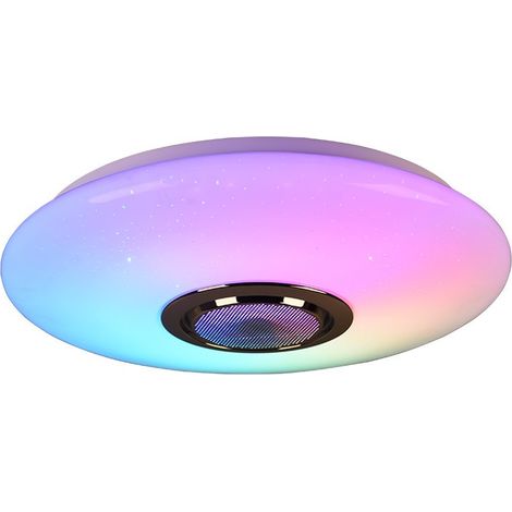 Lámpara de Techo Moderna Led RGBW Bluetooth Music White Trio Lighting (1/5)