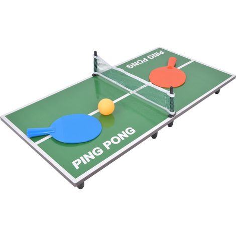 Mini table de ping-pong d'intérieur pliable, jeu de rôle pour parents et enfants (1/5)
