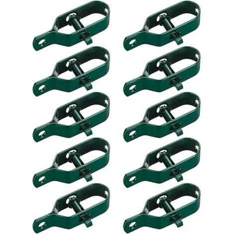 10 Pièces Tendeur Grillage, de Clôture, Tendeurs à Fil Barbelé, Kit Connecteurs Corde pour Tension (Vert) Vert - (1/5)