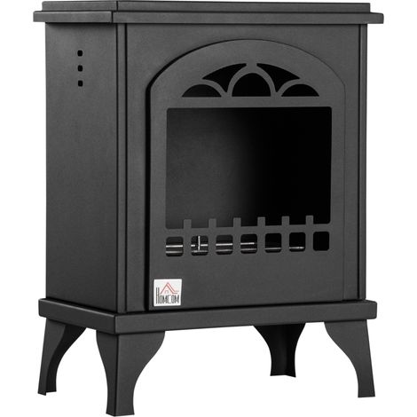 GagaCheminée bioéthanol sur pieds avec réservoir 1,2 L, environ 3 h de durée de combustion couverture 25 m² 41 x 25 x 54 cm (1/5)