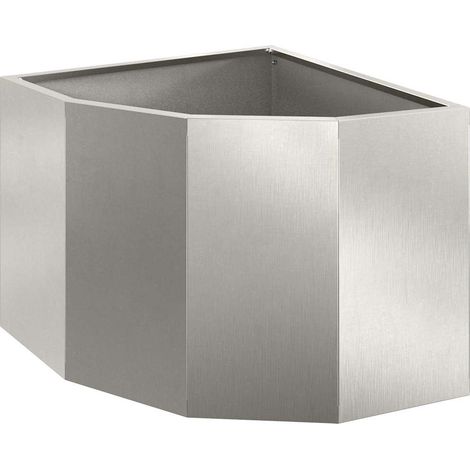 Maison Exclusive - Macetero de Esquina Plateado 45 x 45 x 35 cm A