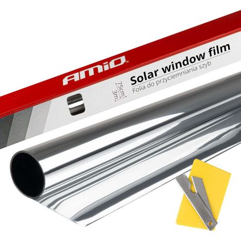 FILM SOLARE 15% DI ARGENTO SCURO 75X300CM PER WINDOWS AMÍO (1/4)