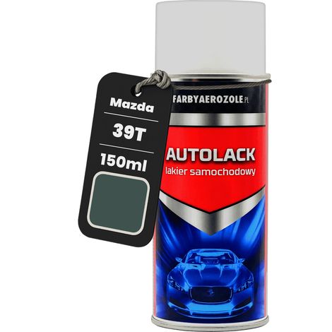Barniz acrílico en aerosol listo para usar de 150 ml Mazda 39T Gris Delfín Mica (1/5)