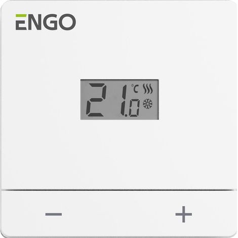 Regolatore di temperatura a batteria ENGO EASY-BATW, 24 ore, montaggio superficiale, bianco (1/2)