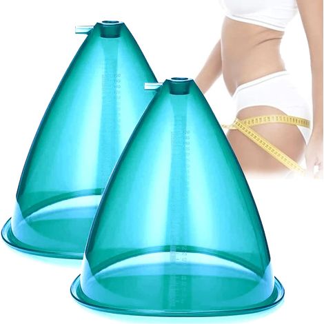 BEBUSINGOTO Máquina eléctrica moldeadora de glúteos con ventosa, masajeador corporal de tanque grande (tallas L-XXL), para levantamiento de glúteos, 21 cm/8,2 pulgadas/180 ml (1/5)