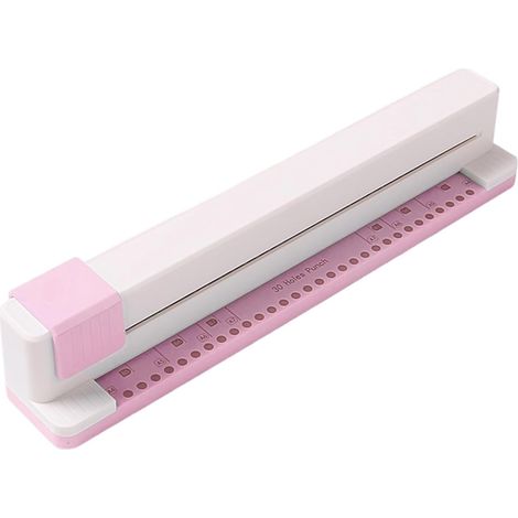 Binding Machine Paper Punch, Portable Paper Hole Maker, 30 Sheet Binder Punch Tool, Compact Punching Device for Planner Binder Notebook Papers Craft Organizer Stationery Supplies (1/5)