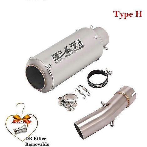Sistema De Escape Modificado Para Motocicleta, Silenciador De Tubo De Fibra De Carbono Para Suzuki Sv650, Sv650x, Aos 2003 A 2015, Db Killer( Type H) (1/5)