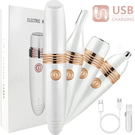 3 in 1 Epilierer Damen Rasierer USB aufladbar schmerzfrei (1/5)