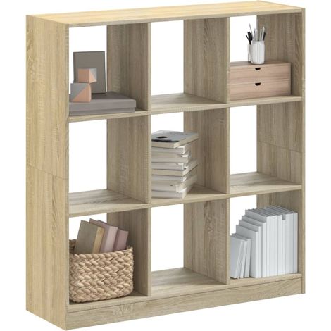 Bibliothèque chêne sonoma 102x32x108 cm bois d'ingénierie (1/5)