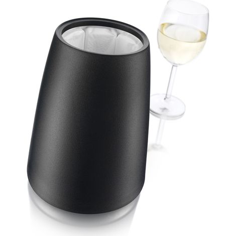 VACUVIN - Seau refroidisseur à vin noir - Active Cooler Wine Elegant Black