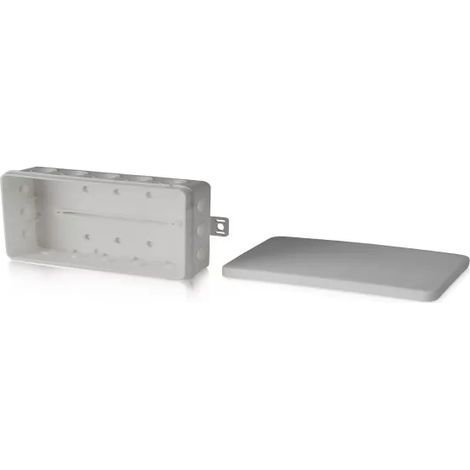 Aufputz-Abzweigkasten, IP54, grau - Maße 134 x 89 x 40 mm (1/2)