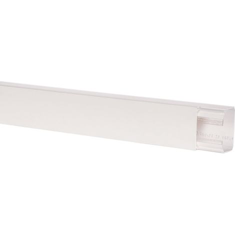 Goulotte 1 compartiment 60 x 40 mm – PVC pour câbles – Longueur 2 m – Indice IK07 – Conforme NF EN 50085-2-1 – Planet Wattohm