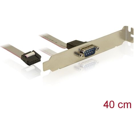 Delock slot bracket  1 x serial pin layout: 1:1
