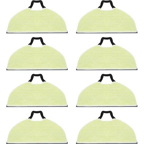 8 Stück Mikrofaser-Wischpads für Shark RV2610WA AV2610WA RV2620WD RV2610WFUS RV2410WD AI Ultra 2-in-1 Roboter-Staubsauger, waschbar, wiederverwendbar, weiche Bodenreinigungspads, hohe Saugfähigkeit (1/5)