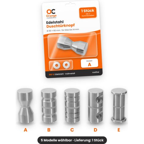 Edelstahl Duschtürknopf Ø 30 mm Duschtürgriff Duschtüre Türknopf Türgriff Griff (1/4)