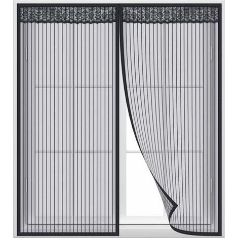 Magnetisches Fenster-Moskitonetz 120 x 100 cm, selbstklebendes Magnetgewebe, einfache Montage für die meisten Fenster (1/5)