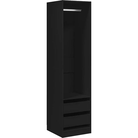 Maison Exclusive - Armadio con Cassetti Nero 50x50x200 cm in Legno Multistrato (1/5)