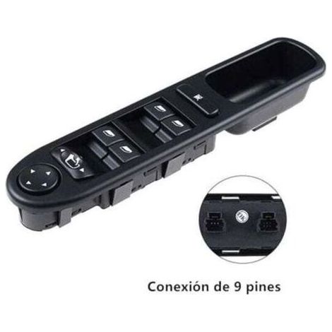 Levé Vitre Avant Gauche Drive CÔTÉ Vitre Électrique Interrupteur Principal, Interrupteur de Lève-Vitre Compatible pour Peugeot 307 307SW 307CC-- (1/5)