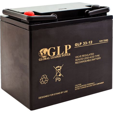 GLP 33-12: batteria VRLA AGM 12V/33Ah M6