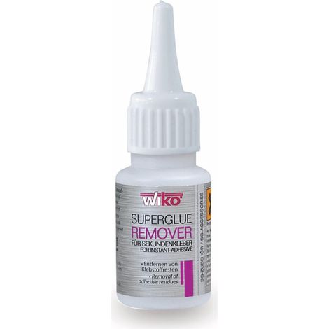 Wiko Superkleberentferner 20 ml für Cyanacrylatklebstoffe, entfernt Klebstoffreste, farblos