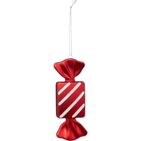 Paris Prix - Sujet De Noël bonbon 15cm Rouge