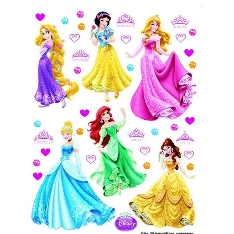 Stickers géant Princesses Disney 42.5 x 65 cm (1/5)