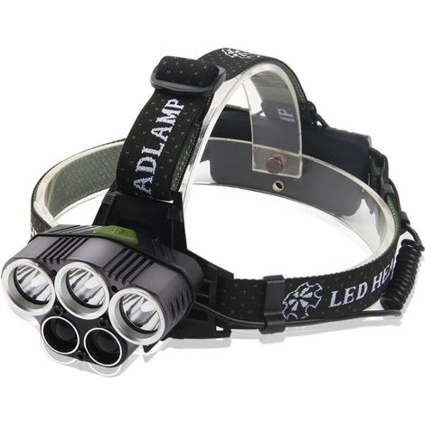 Lampe Frontale LED Rechargeable USB - pour Randonnée, Course, Pêche, Camping, Escalade(incluse Batterie)