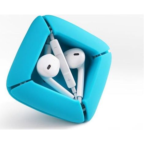 Organisateur De Câble Silicone pour Rangement De Cordon Écouteur Et Enrouleur De Câble Portable pour Maison Et Bureau 65X65cm (1/4)