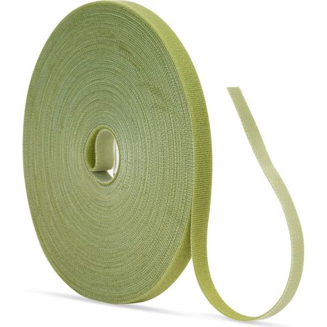 10M Attaches de Jardin pour Plantes, 12mm Liens de Plantes Bande de Fixation Réutilisable, Attache pour Plantes grimpantes - Vert Sauge (1/5)