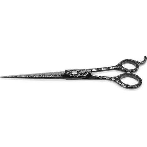 Professional forbice dritta nera per toelettatura 21,6 cm