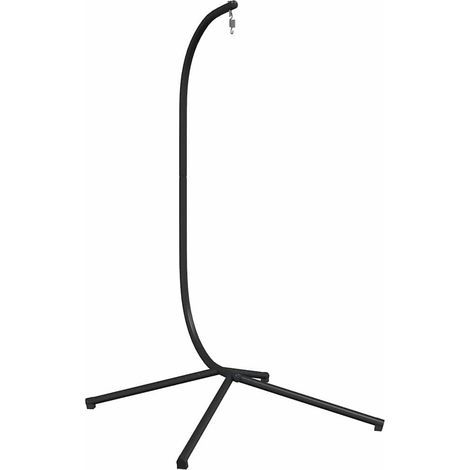 vidaXL Soporte para Silla Colgante Huevo sin Cesta Antracita Acero (Solo Base de Soporte) (1/2)